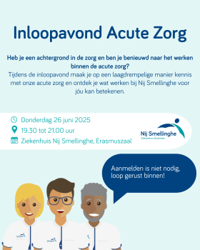 Ben je benieuwd naar het werken binnen de acute zorg?